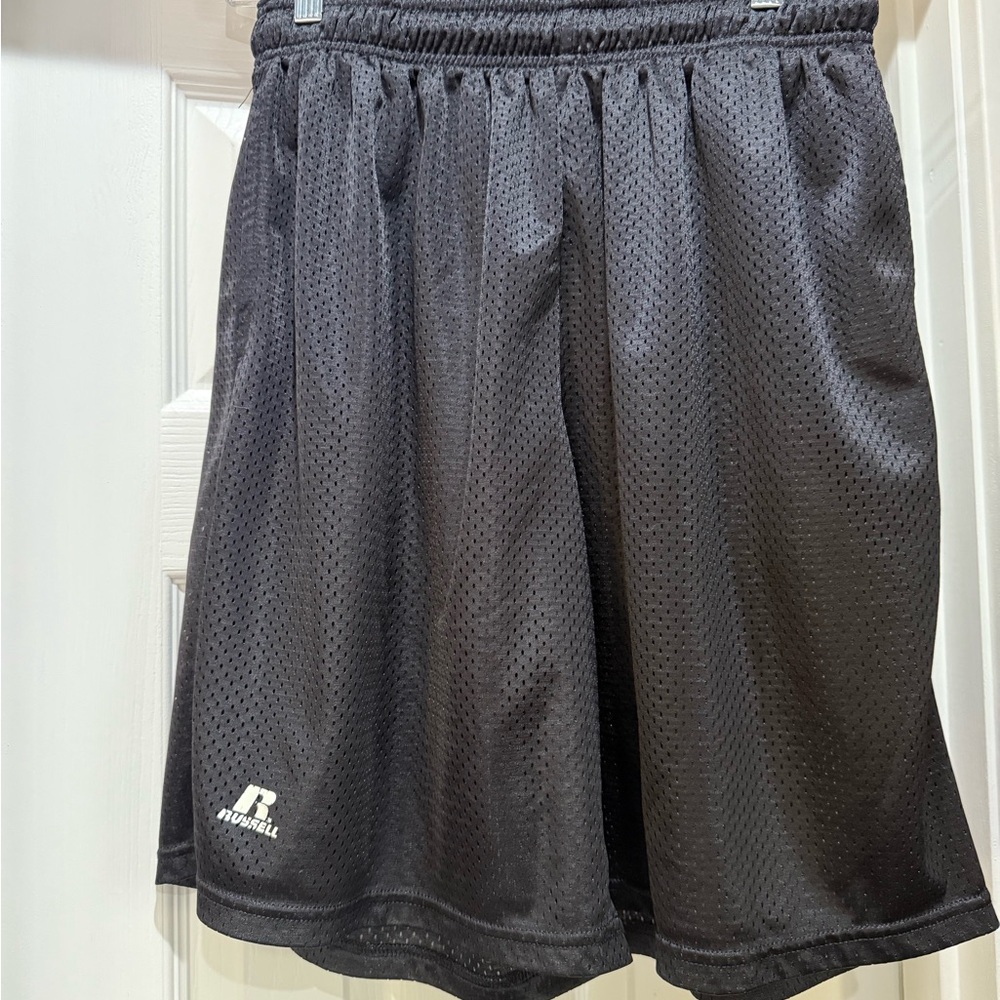 Russell Athletic Men's Black Mesh Shorts